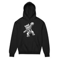 GlacierFox Men’s Slam Dunk Gilbert Hoodie with clean minimalist front design and oversized modern streetwear fit in black
