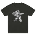 GlacierFox Quarterback Gilbert men’s t-shirt featuring the Gilbert the GlacierFox character design and oversized modern streetwear fit