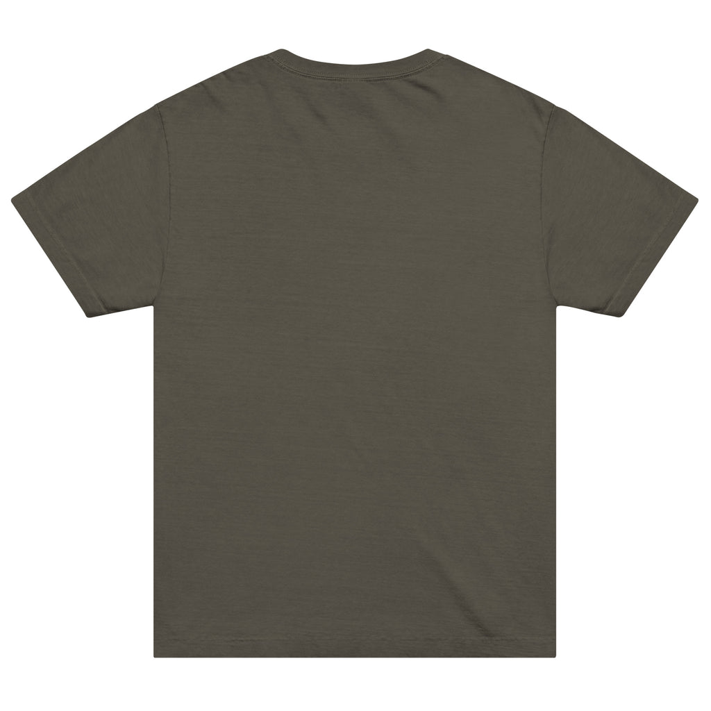 Back view of GlacierFox Skateboarding Gilbert men’s t-shirt showing clean minimalist design and oversized streetwear fit in Washed Charcoal