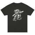 GlacierFox Skateboarding Gilbert men’s t-shirt featuring the Gilbert the GlacierFox character design and oversized modern streetwear fit in Washed Black